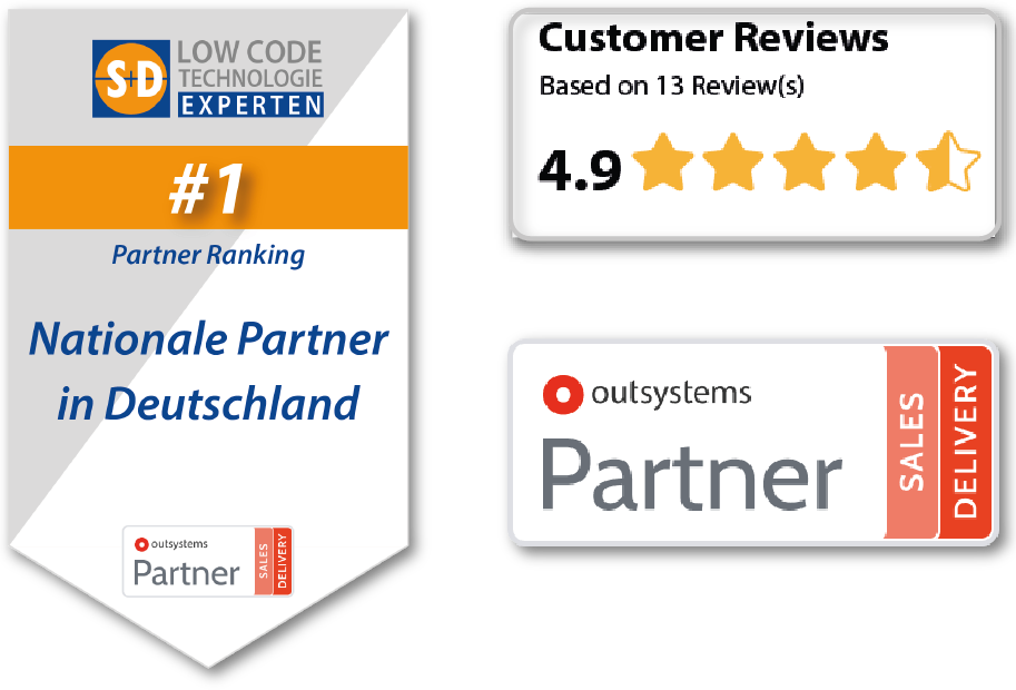 S&D Low Code OutSystems Experten mit top Kundenbewertungen führender OutSystems-Partner in Deutschland 10 Fakten zu Low Code
